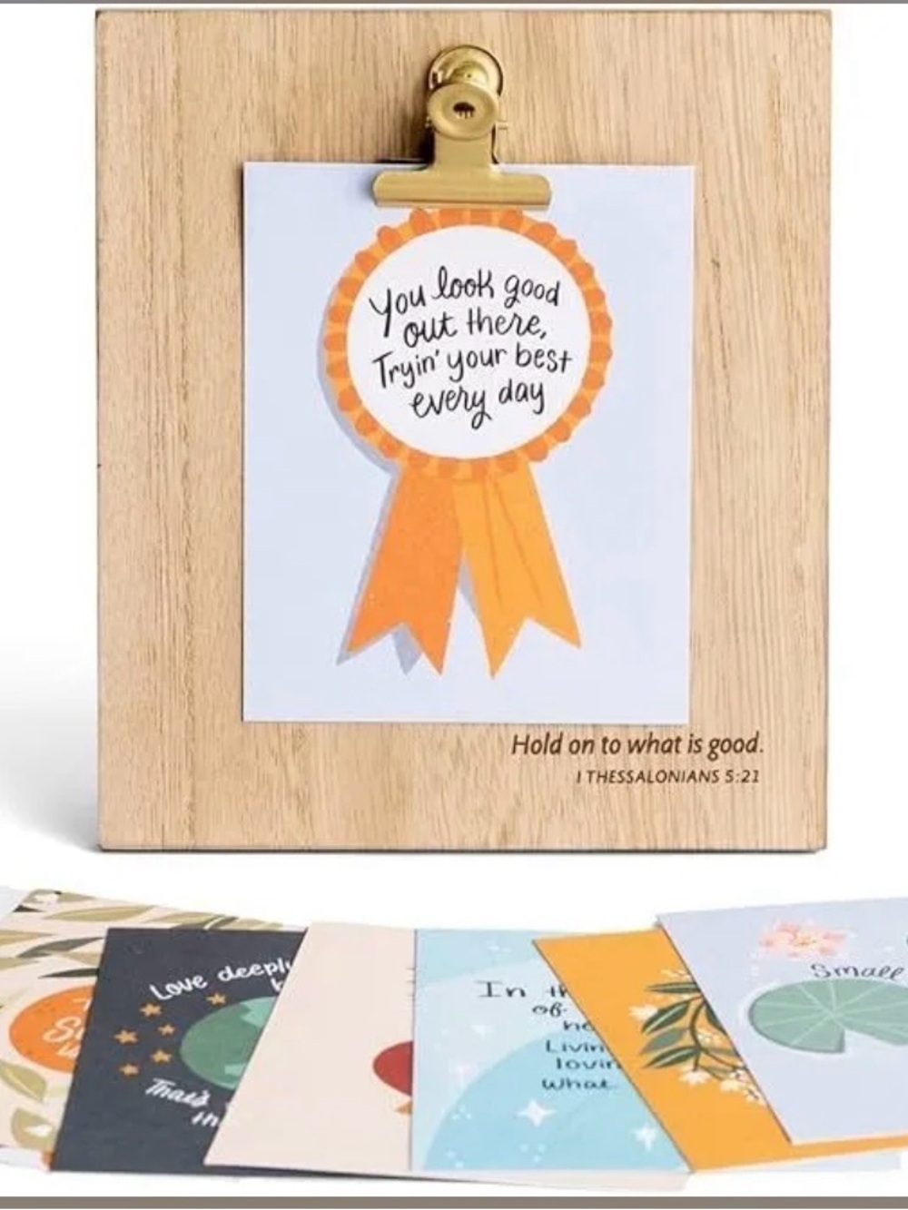 DaySpring Struggle Bus Collection Clip Frame w/Art Print Cards- Home Design- New